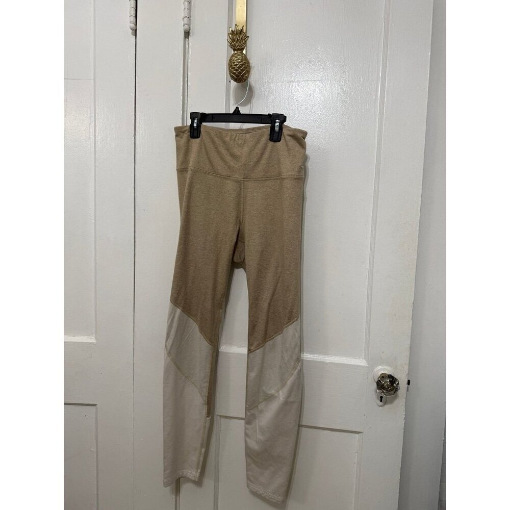 Old Navy Active Colorblock Leggings Tan & Beige